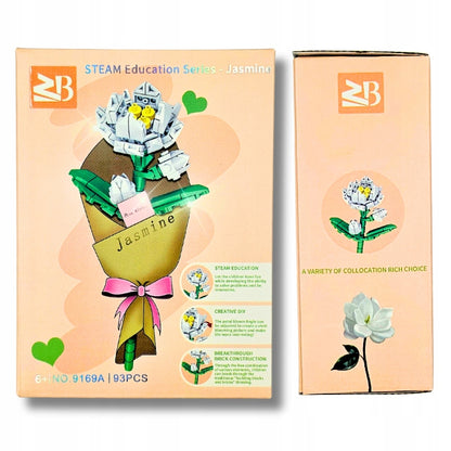 Jaśmin Flower: Kwiatek z Klocków 3D