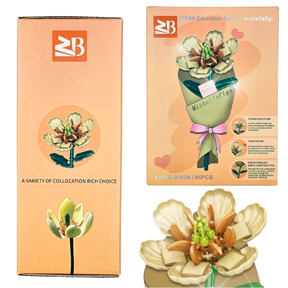Magnolia Figo: Kwiatek z Klocków 3D