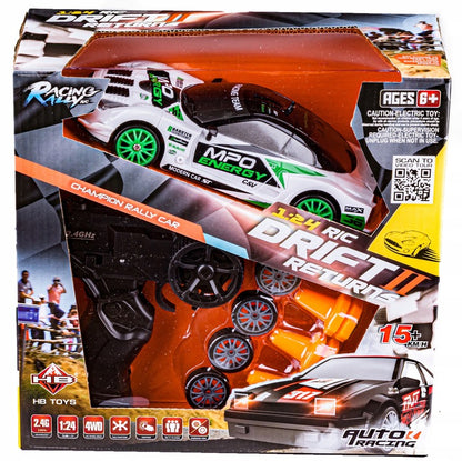 SAMOCHÓD RC DO DRIFTU 4X4 2.4 GHZ AUTO ZDALNIE STEROWANE OPONY DLA DZIECI