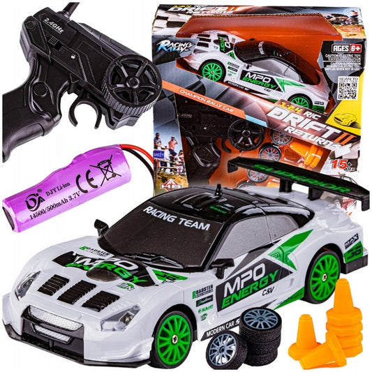 SAMOCHÓD RC DO DRIFTU 4X4 2.4 GHZ AUTO ZDALNIE STEROWANE OPONY DLA DZIECI